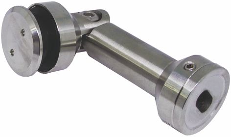 A-807 фитинг стекло-стена 90° (103мм) без зенк. SSS