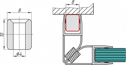 A-6915 профиль-упор 2500мм BM?>