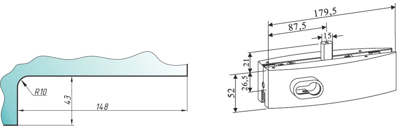 A-R-009C замок угловой PSS?>