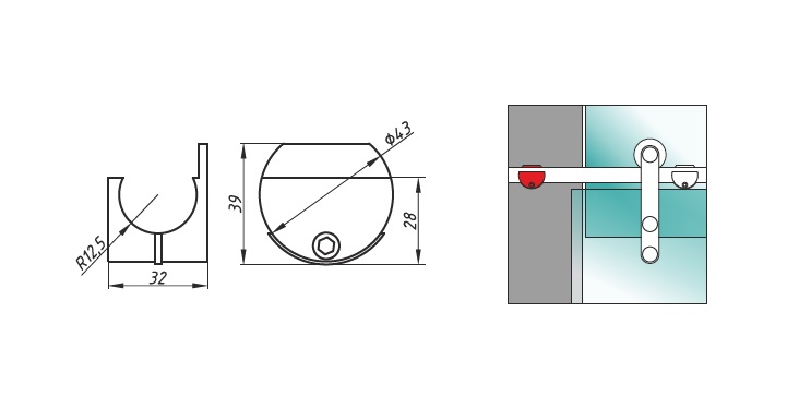 A-825А крепеж трек-стена SSS?>