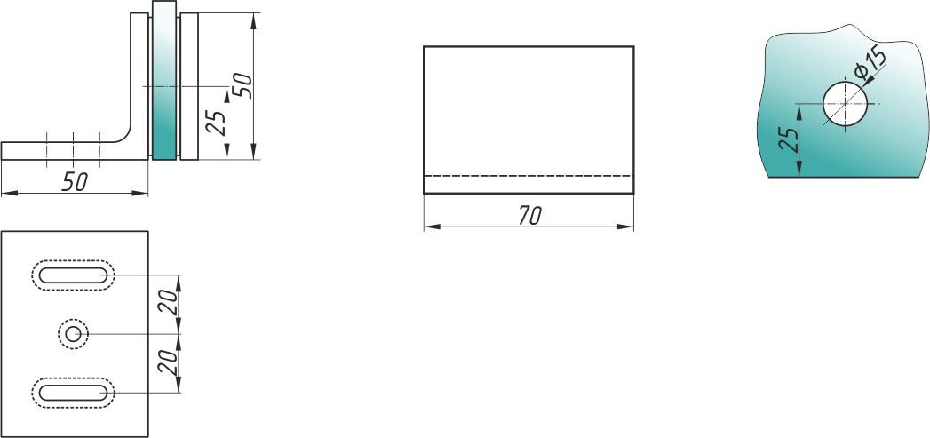 A-L-5302 крепеж стекло-стена 90° (Латунь) BG