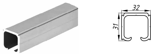 A-SL-016 направляющий профиль 3м AL?>