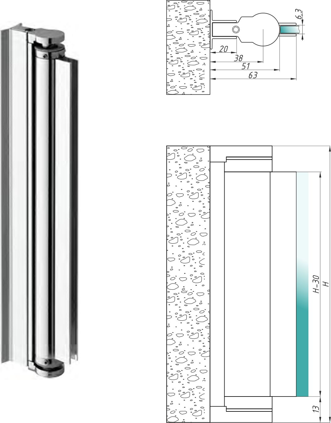 A-SF180-A1 профиль-петля 2000мм PSS?>