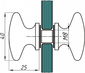 A-Z-5103-40 кноб Ø40 CP
