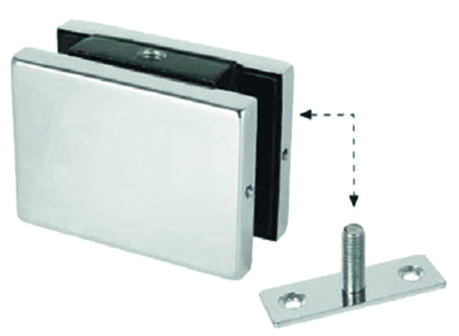 AX-191P коннектор стекло-стена, пластина SSS